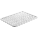 Couvercle pour panier de rangement Rotho COUNTRY avec volume 18 l &amp; format A4, L 375 x l 285 x H 15 mm, polypropylène, blanc