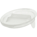 Couvercle pour pot plastique gradué de 1000 ml , Ø 122 mm, en polypropylène, transparent