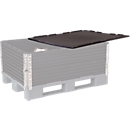 Couvercle pour rehausse de palette, L 1200 x l. 800 mm, noir