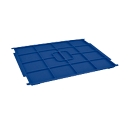 Couvercle RL-KLT-D 45 PP, pour bacs pour petites pièces R/RL-KLT, l. 400 x P 300 mm, bleu