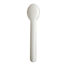 Couverts jetables Papstar Pure, cuillère, L 155 mm, biodégradable, en papier certifié FSC®, blanc, 100 pièces