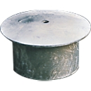 Cover cap for bollard with ground sleeve
