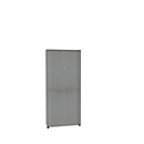 Cross shutter cabinet, 2-part, W 1000 mm, 6 AA, silver
