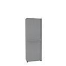 Cross shutter cabinet, 2-part, W 800 mm, 6 AA, silver