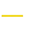 Crossbar, L 1500 mm, coated, yellow