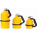 Cruche de stockage, en tôle d'acier, jaune, 1 l, Ø 132 x H 181 mm, bouchon à vis