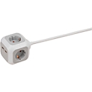 Cube multiprise ALEA-Power Brennenstuhl, 4 prises, 2 x USB, IP20, sécurité enfant, 2100 mA, affichage LED, polycarbonate