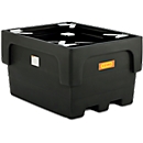 Cubeta colectora IBC, polietileno, 1100 l, 1500 kg, accesible con transpaleta