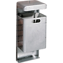 Cubo de basura de pie, 35 l, galvanizado