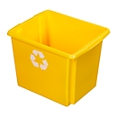 Cubo de reciclaje Sunware Nesta, 45 l, L 455 x An 360 x Al 360 mm, amarillo