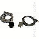 Datalogic CAB-408 RS-232 Pwr Coil 9-Pin Fem - DB-9 - Femelle - Femelle