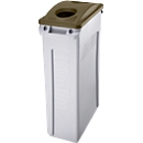 Deckel für Flaschen und Dosen, für Abfallbehälter Slim Jim®, braun