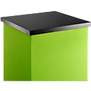Decoratieve plaat, zwart voor silent.corner