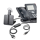 DECT-headset Plantronics CS540, snoerloos/monogeluid, incl. telefoonadapter APU-72, 120 m bereik