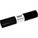 Deiss afvalzakken, 120 liter, gerecycled LDPE, voor afvalbakken, scheurvast, slijtvast, B 700 x H 1100 mm, zwart, 250 stuks