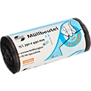 Deiss UNIVERSAL PLUS® Müllbeutel, aus HDPE, B 390 x H 490 mm, 15 Liter, grau, 50 Stück