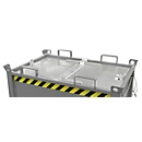 Deksel, voor bodemklepcontainers SB 1000, gegalvaniseerd