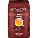 Delica Bohnenkaffee Schwiizer Schüümli Crema, 100 % Arabica Röstkaffee, Stärkegrad 3/5, UTZ-zertifiziert, 1 kg ganze Bohnen