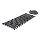 Dell Multi-Device Wireless Keyboard and Mouse Combo KM7120W - Tastatur-und-Maus-Set - QWERTY - US International - Titan Gray