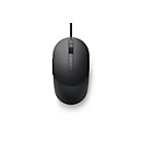 Dell Pro kabelgebundene Maus – MS3220 - schwarz - Beidhändig - Laser - USB Typ-A - 3200 DPI - 2 ms - Schwarz