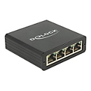 Delock Adapter USB 3.0 > 4 x Gigabit LAN - Netzwerkadapter - USB 3.0 - Gigabit Ethernet x 4