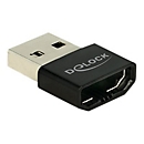 Delock - Videoadapter - USB männlich zu HDMI weiblich - Schwarz