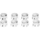 Design-magneten van acryl, Ø 20 mm, 8 stuks