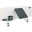 Desk organizer LEITZ Ergo Pegboard, for Ergo desks, 4-part configuration, incl. clamp holder, W 420 x H 250 mm, MDF, black and white