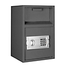Despositt-kluis Format Dinero 1 Elo, 14,6 l, deur rechts draaiend, elektronisch slot, inwerpklep, B 290 x D 290 x H 450 mm, grafietgrijs