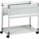 Desserte mobile pour dossiers suspendus System DURABLE, simple rangée, gris, sans dossiers suspendus