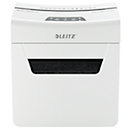 Destructeur de documents Leitz IQ 6X Protect Premium P4, coupe croisée 4 x 40 mm, 10 l, capacité de coupe 6 feuilles, technologie anti-bourrage, blanc