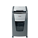 Destructeur de documents Rexel Optimum AutoFeed+ 225X P4, entièrement automatique, coupe croisée 4 x 25 mm, 60 l, capacité de coupe 225 feuilles, avec roulettes, noir
