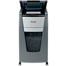 Destructeur de documents Rexel Optimum AutoFeed+ 300X, entièrement automatique, coupe de particules 4 x 25 mm P-4, 60 l, capacité de coupe 10-300 feuilles, avec roulettes pivotantes, noir