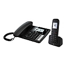 Deutsche Telekom Sinus PA 207 plus 1 - Mit Schnur/schnurlos - Anrufbeantworter - DECTGAP - Schwarz + zusätzliches Handset