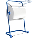 Dévidoir WIPEX, p. essuie-tout en papier jusqu'à l 400 mm, mobile, avec support pour sac poubelle