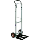 Diable alu - repliable - roues en caoutchouc plein - capacité de charge 80 kg