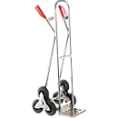 Diable pour escaliers - aluminium - roues en étoile - pneus en caoutchouc plein - capacité de charge 150 kg