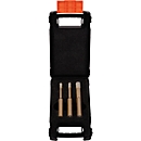 Diamond drill set, hexagonal shank, 3 Backen drill chucks, 3 pieces