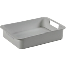 Dienblad Sunware®, maat M, voor Sigma Home Box met inhoud 24 l &amp; 32 l, L 340 x B 221 x H 68 mm, gerecycled polypropeen, lichtgrijs