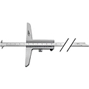 Diepteschuifmaat 200 mm, afneembare rail 8 x 3 mm, H. PREISSER