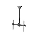 DIGITUS DA-90421 - Befestigungskit (Deckenmontage, Teleskopstange, VESA-Halterung) - für LCD-Display / Curved LCD-Display - Stahl - Schwarz - Bildschirmgröße: 94-177.8 cm (37"-70")