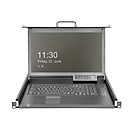 Digitus - KVM-Konsole mit KVM-Switch - 8 Anschlüsse - Deutsch - 43.2 cm (17") - Rack