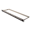 DIGITUS Professional DN-91422 - Patch Panel - CAT 6a - STP - Schwarz, RAL 9005 - 0.5U