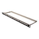 DIGITUS Professional DN-91422 - Patch Panel - CAT 6a - STP - Schwarz, RAL 9005 - 0.5U