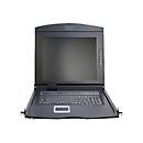 Digitus Professional DS-72210-4GE - KVM-Konsole mit KVM-Switch - 8 Anschlüsse - Deutsch - 43.2 cm (17") - Rack