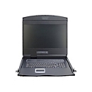 Digitus Professional DS-72211-4GE - KVM-Konsole mit KVM-Switch - 8 Anschlüsse - Deutsch - 48.3 cm (19") - Rack