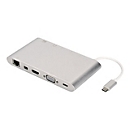 Digitus Universal - Dockingstation - USB-C - VGA, HDMI, Mini DP - GigE