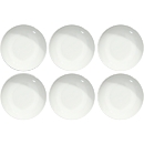 Dinerbord Solea diep, Ø 205 mm, effen, wit, Porselein, 6 st.