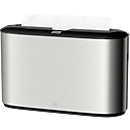 Distributeur d’essuie-mains de table Multifold Tork Xpress, métal/plastique, inox, l. 323 x P 116 x H 218 mm