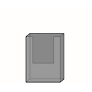 Document holder for asecos safety and gas cylinder cabinets, polystyrene, DIN A5